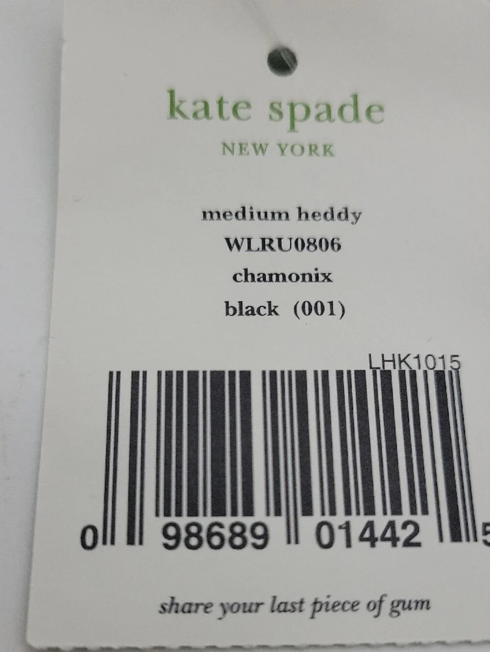 Kate Spade Black Quilted Eddie Clutch NWT